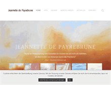 Tablet Screenshot of payrebrune-art.de